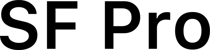 SF Pro font preview