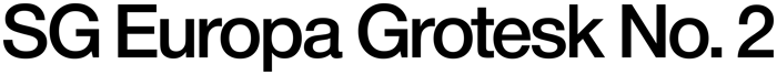 SG Europa Grotesk No. 2 font preview