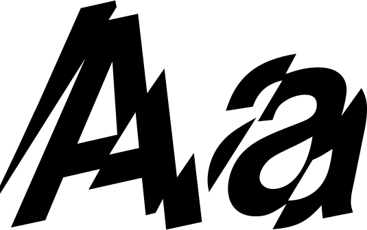 Shatter font preview