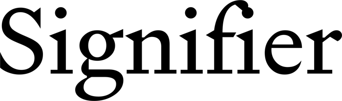 Signifier font preview