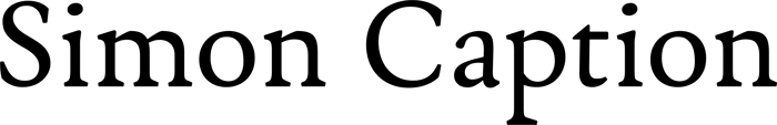 Simon Caption font preview