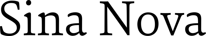 Sina Nova font preview