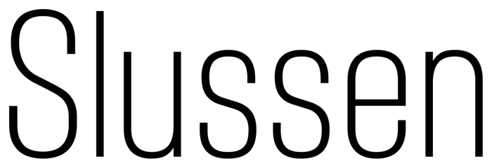Slussen font preview
