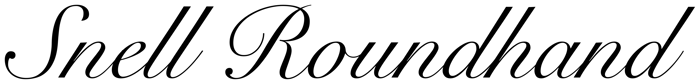 Snell Roundhand font preview