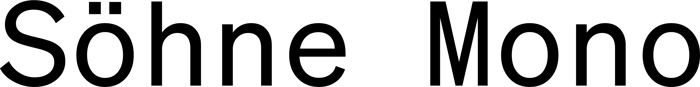 Söhne Mono font preview