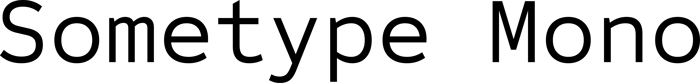 Sometype Mono font preview