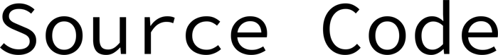 Source Code font preview