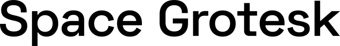 Space Grotesk font preview