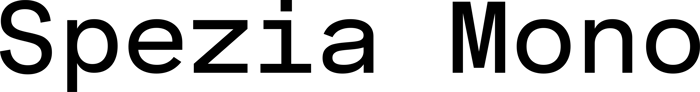 Spezia Mono font preview
