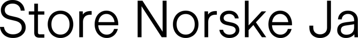 Store Norske Ja font preview
