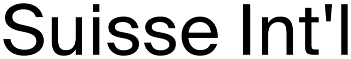 Suisse Int'l font preview