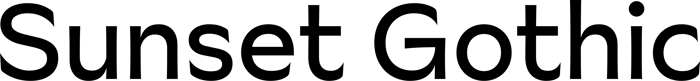 Sunset Gothic font preview