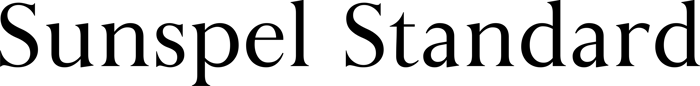 Sunspel Standard font preview