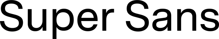 Super Sans font preview