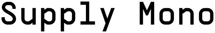 Supply Mono font preview