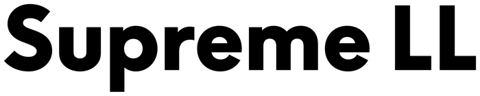 Supreme LL font preview