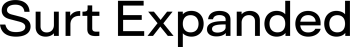 Surt Expanded font preview