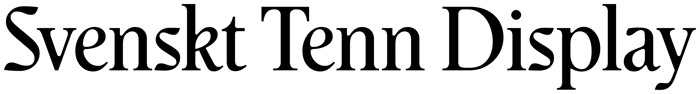 Svenskt Tenn Display font preview