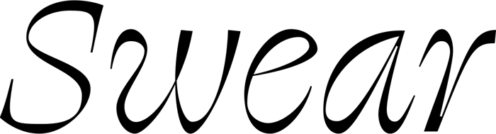 Swear font preview