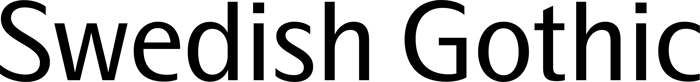 Swedish Gothic font preview