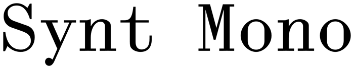 Synt Mono font preview