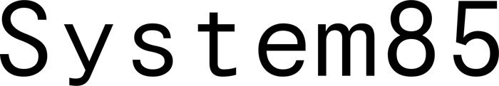 System85 font preview