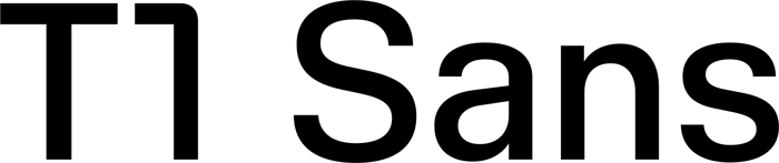 T1 Sans font preview