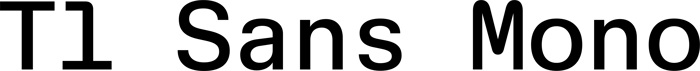 T1 Sans Mono font preview