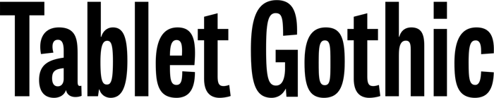 Tablet Gothic font preview