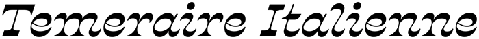 Temeraire Italienne font preview