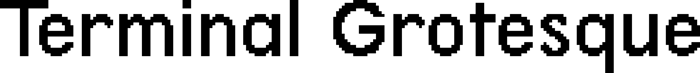 Terminal Grotesque font preview