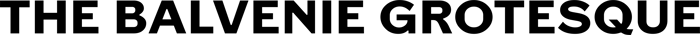 The Balvenie Grotesque font preview