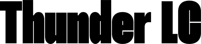 Thunder LC font preview