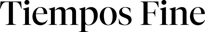Tiempos Fine font preview