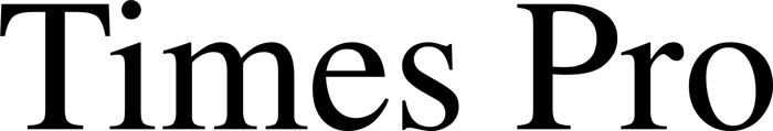 Times Pro font preview