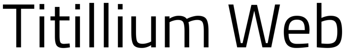 Titillium Web font preview
