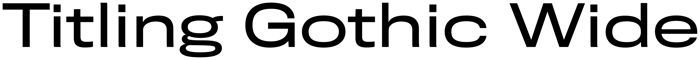 Titling Gothic Wide font preview