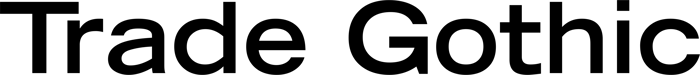 Trade Gothic font preview