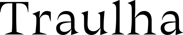 Traulha font preview