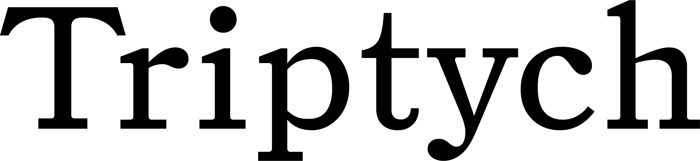 Triptych font preview