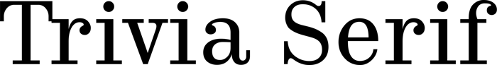Trivia Serif font preview