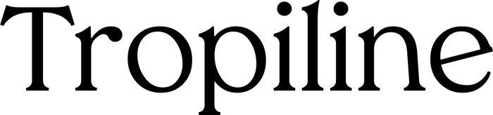 Tropiline font preview