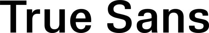 True Sans font preview