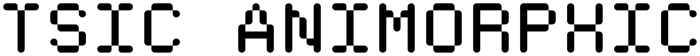 TSIC Animorphic font preview
