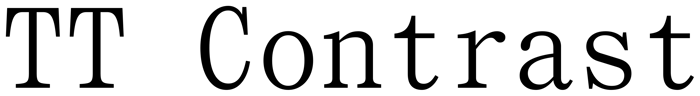 TT Contrast font preview