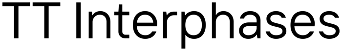 TT Interphases font preview