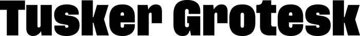 Tusker Grotesk font preview