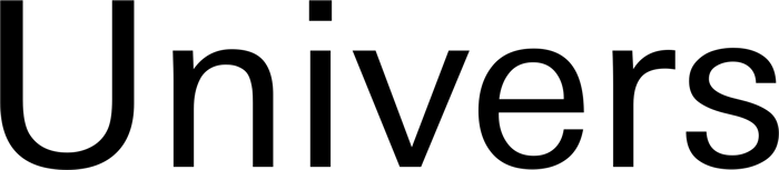 Univers font preview