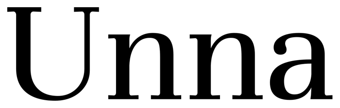 Unna font preview