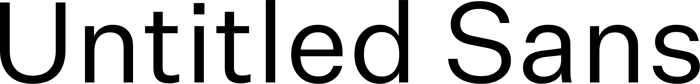 Untitled Sans font preview